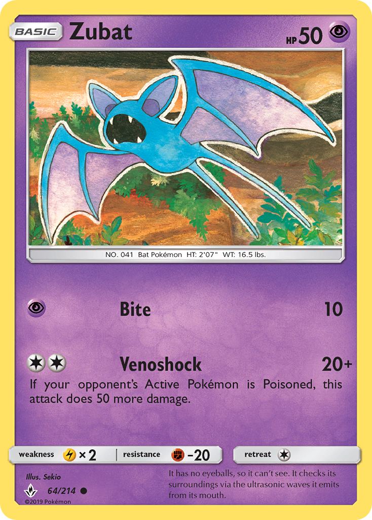 Zubat — Unbroken Bonds #064 / 214