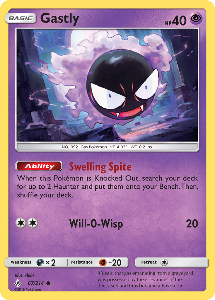 Gastly — Unbroken Bonds #067 / 214