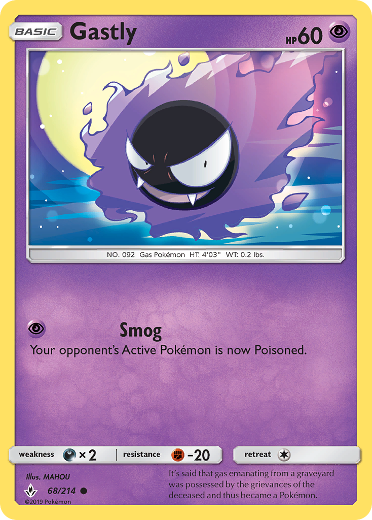 Gastly — Unbroken Bonds #068 / 214