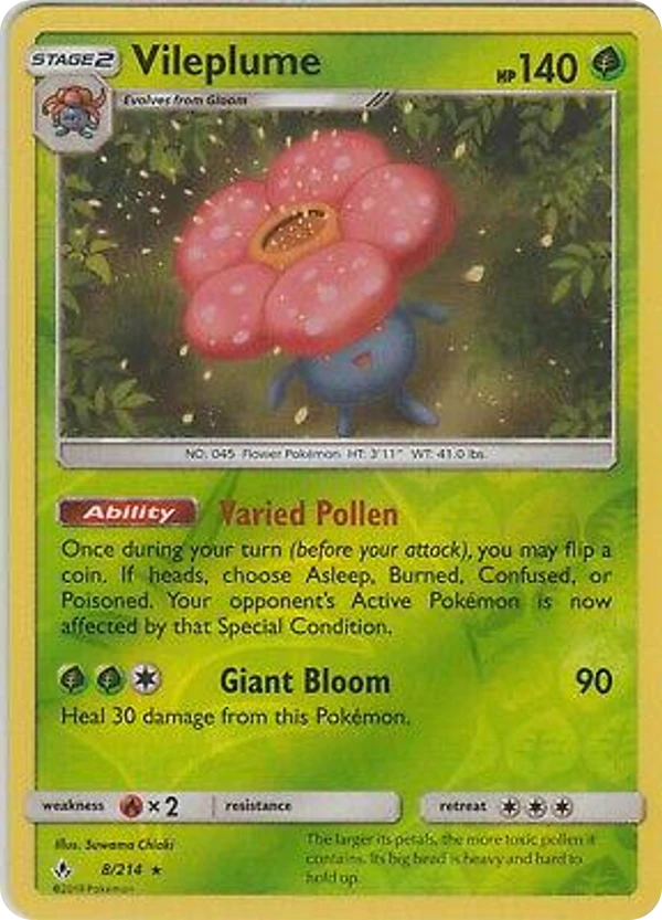 Vileplume — Unbroken Bonds #008 / 214