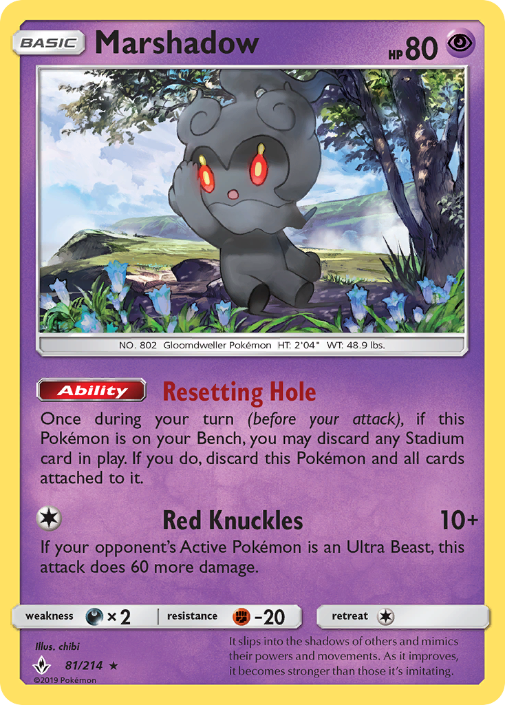 Marshadow — Unbroken Bonds #081 / 214
