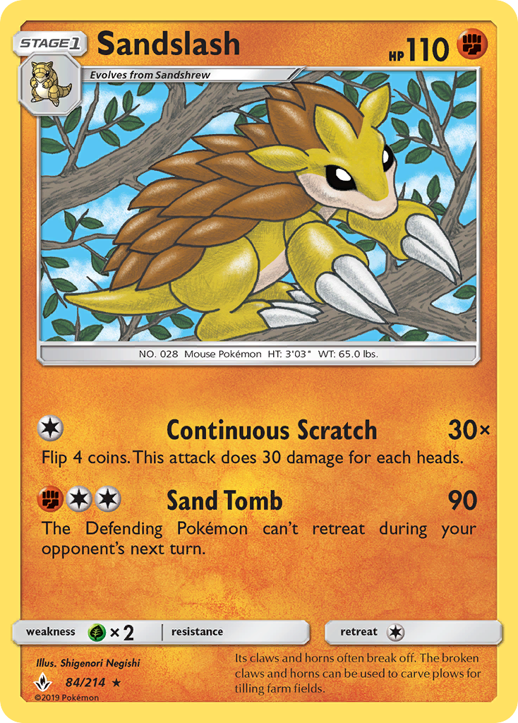 Sandslash — Unbroken Bonds #084 / 214