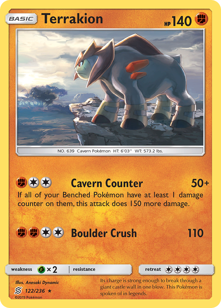 Terrakion — Unified Minds #122 / 236