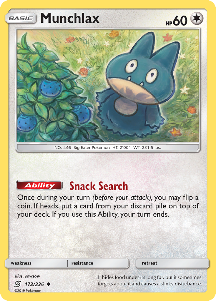 Munchlax — Unified Minds #173 / 236