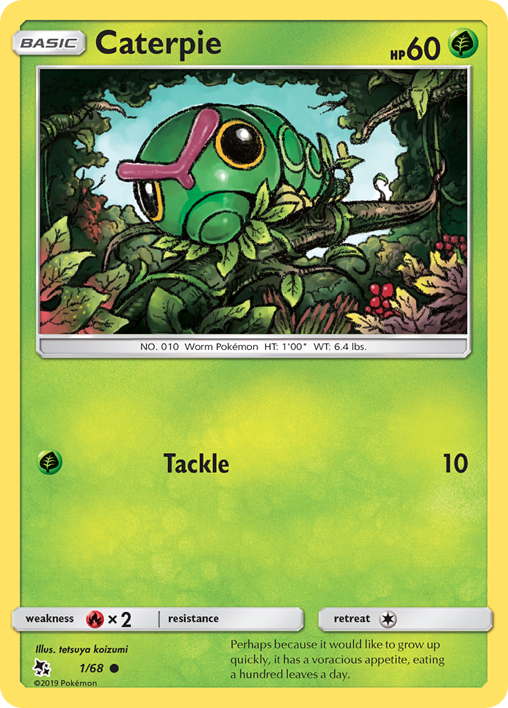 Caterpie — Hidden Fates #001 / 68