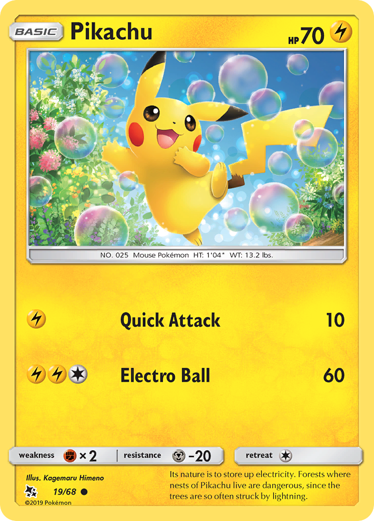 Pikachu — Hidden Fates #019 / 68