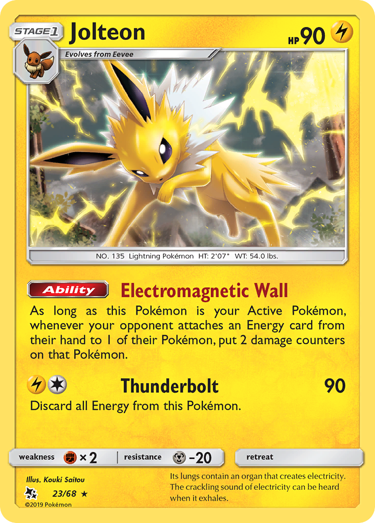 Jolteon — Hidden Fates #023 / 68