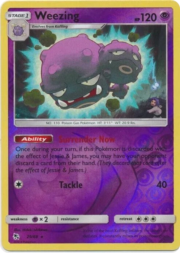 Weezing — Hidden Fates #029 / 68