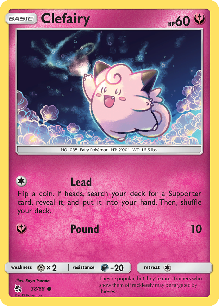 Clefairy — Hidden Fates #038 / 68
