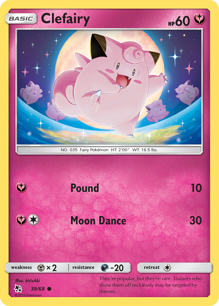 Clefairy — Hidden Fates #039 / 68