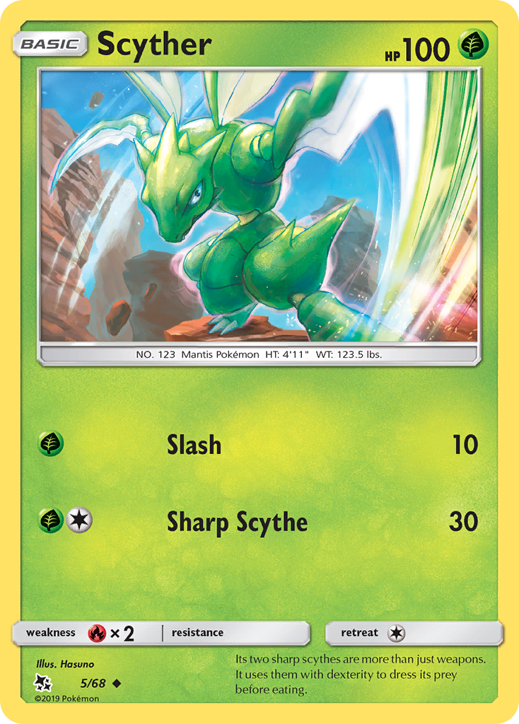 Scyther — Hidden Fates #005 / 68