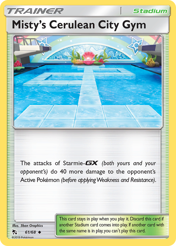 Misty's Cerulean City Gym — Hidden Fates #061 / 68