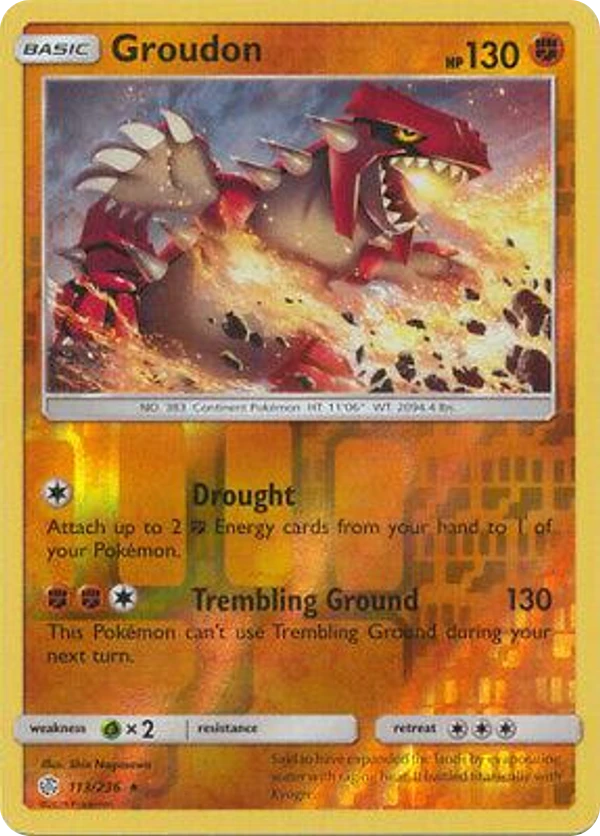 Groudon — Cosmic Eclipse #113 / 236