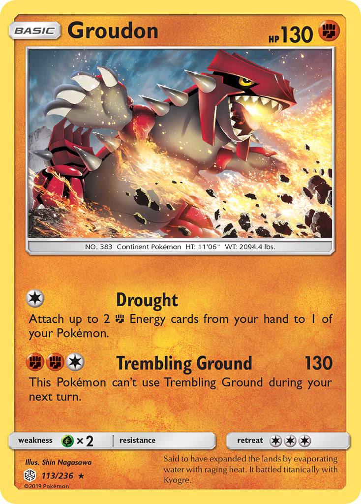 Groudon — Cosmic Eclipse #113 / 236