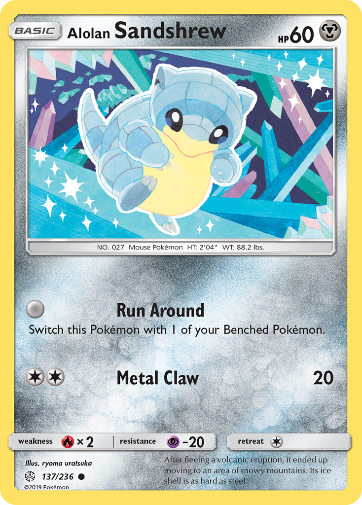 Alolan Sandshrew — Cosmic Eclipse #137 / 236