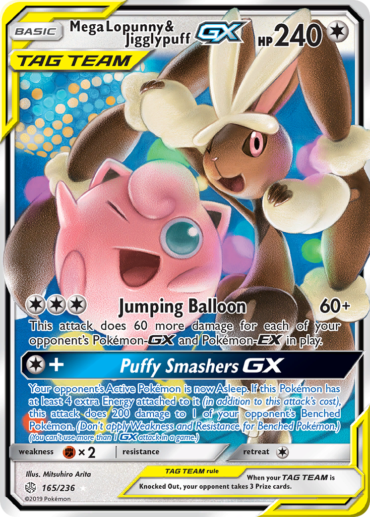 Mega Lopunny & Jigglypuff-GX — Cosmic Eclipse #165 / 236