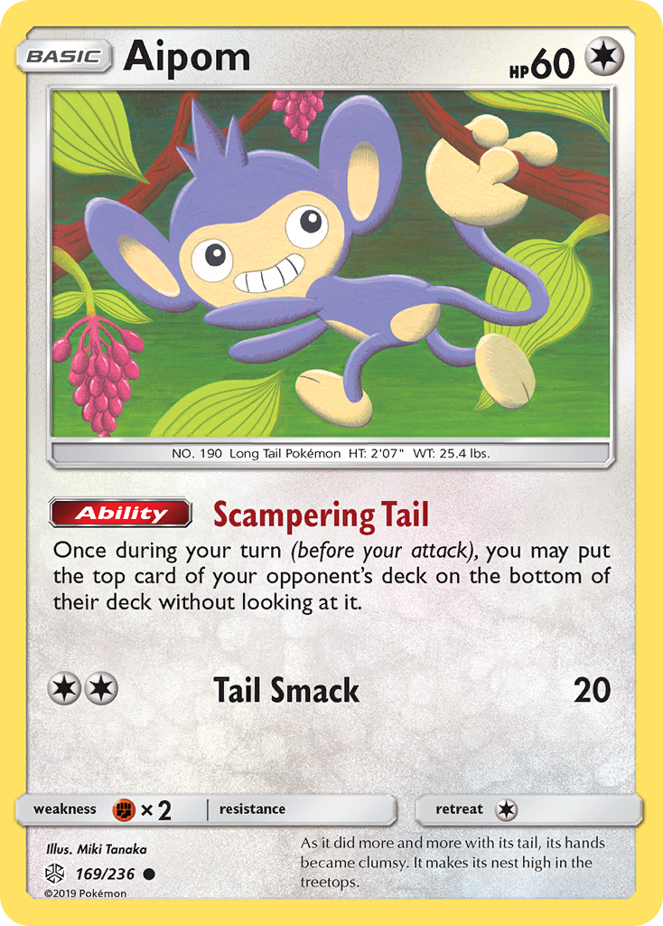 Aipom — Cosmic Eclipse #169 / 236