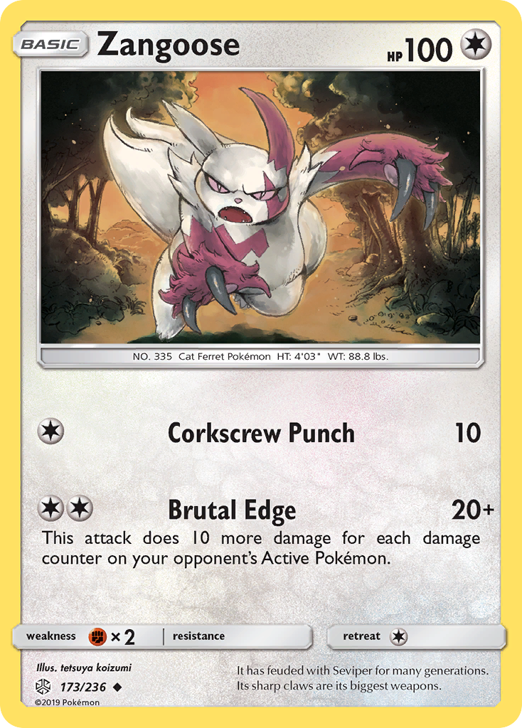Zangoose — Cosmic Eclipse #173 / 236