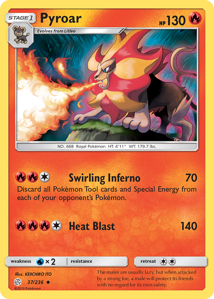 Pyroar — Cosmic Eclipse #037 / 236
