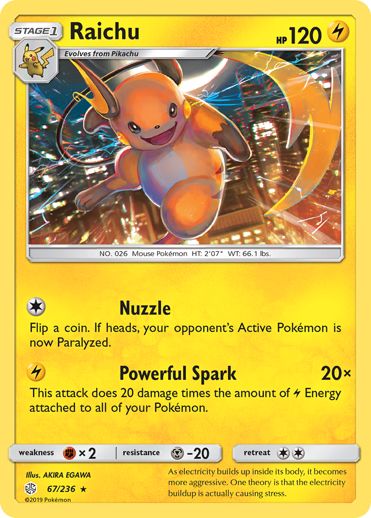 Raichu — Cosmic Eclipse #067 / 236
