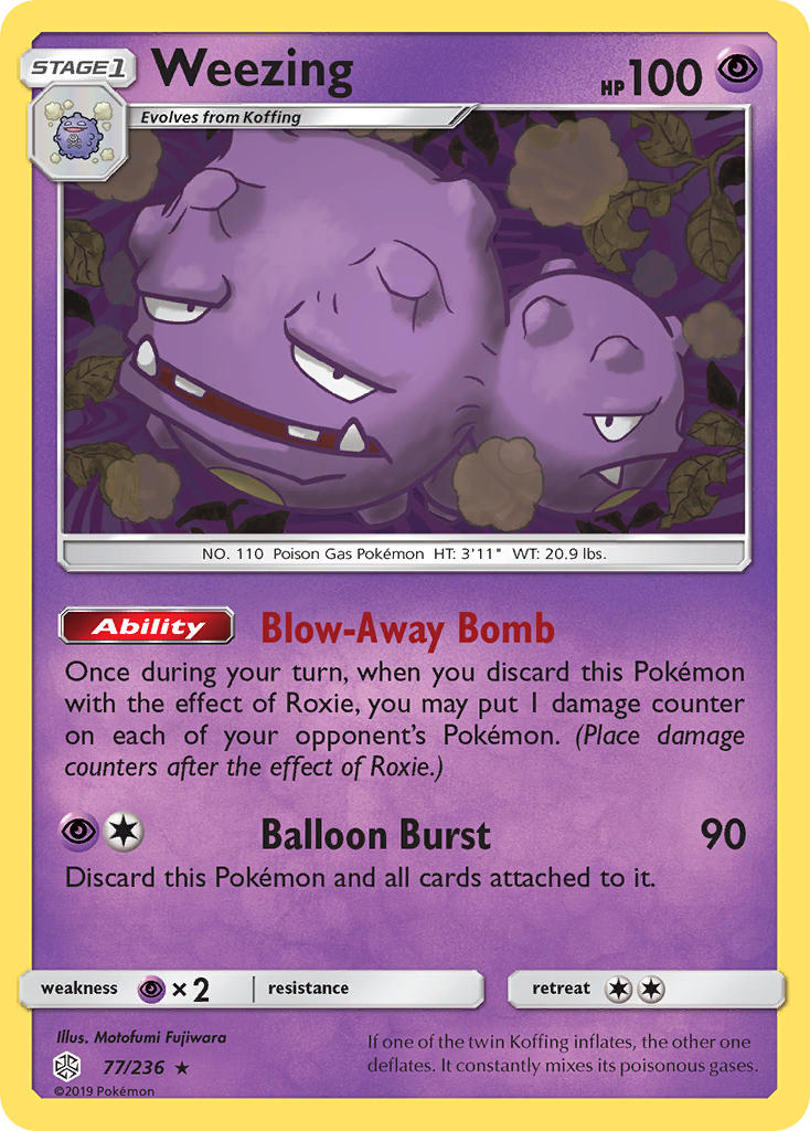 Weezing — Cosmic Eclipse #077 / 236