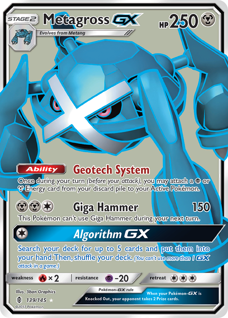 Metagross-GX — Guardians Rising #139 / 145