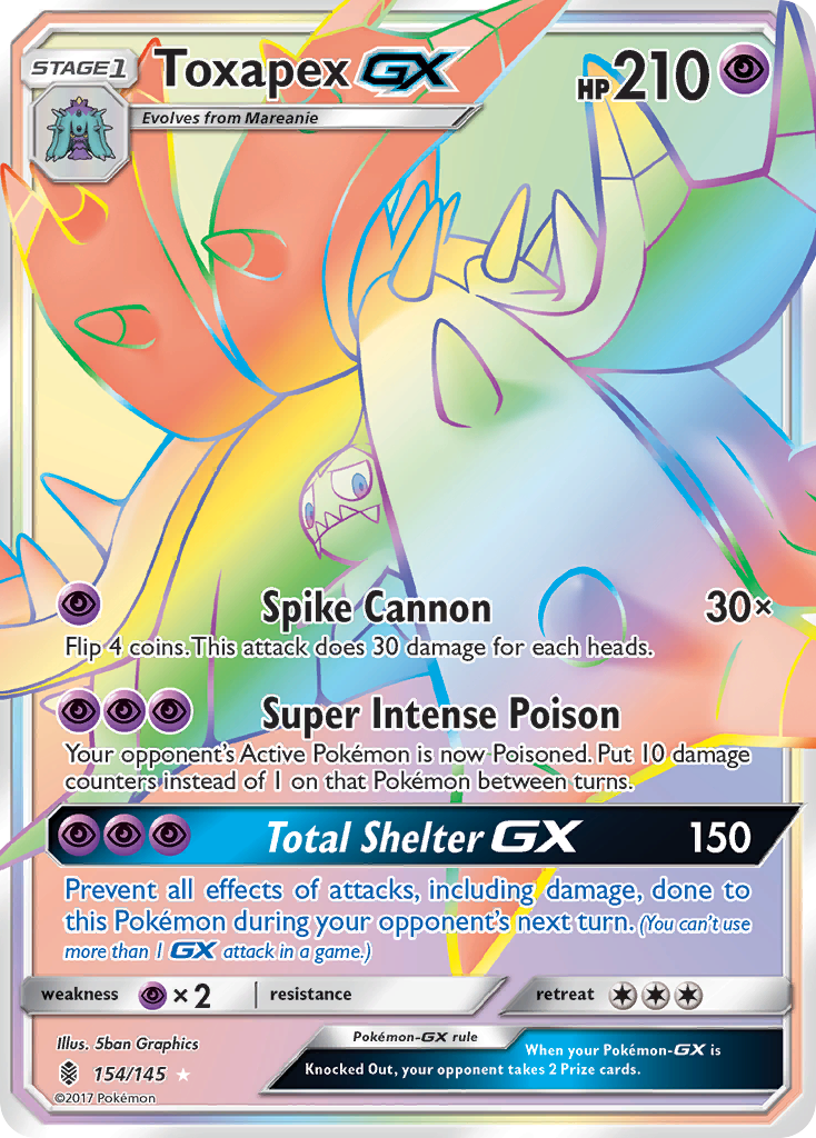 Toxapex-GX — Guardians Rising #154 / 145