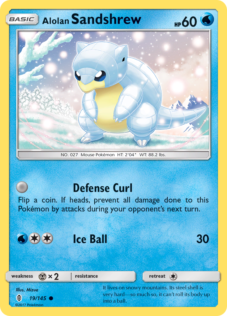 Alolan Sandshrew — Guardians Rising #019 / 145