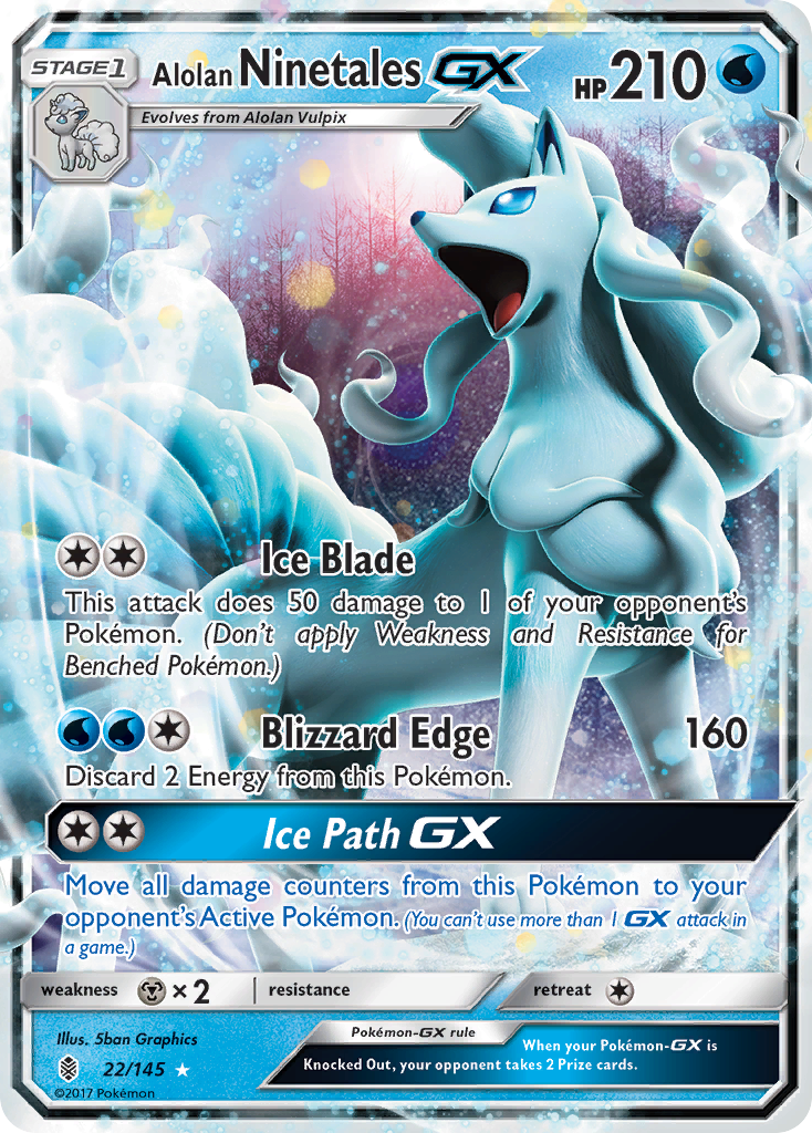 Alolan Ninetales-GX — Guardians Rising #022 / 145