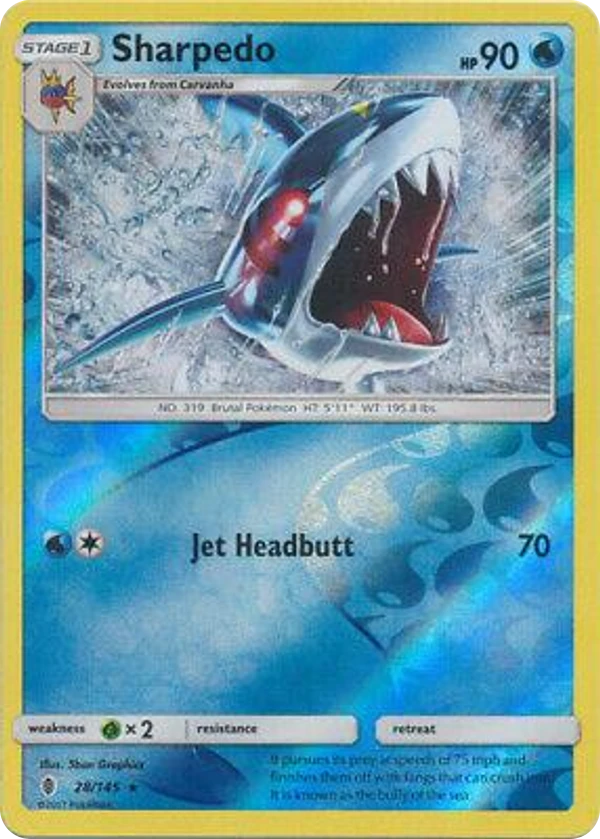 Sharpedo — Guardians Rising #028 / 145