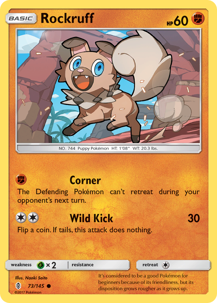 Rockruff — Guardians Rising #073 / 145
