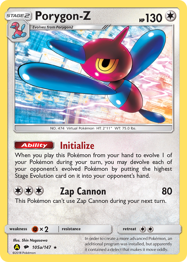 Porygon-Z — Burning Shadows #105 / 147