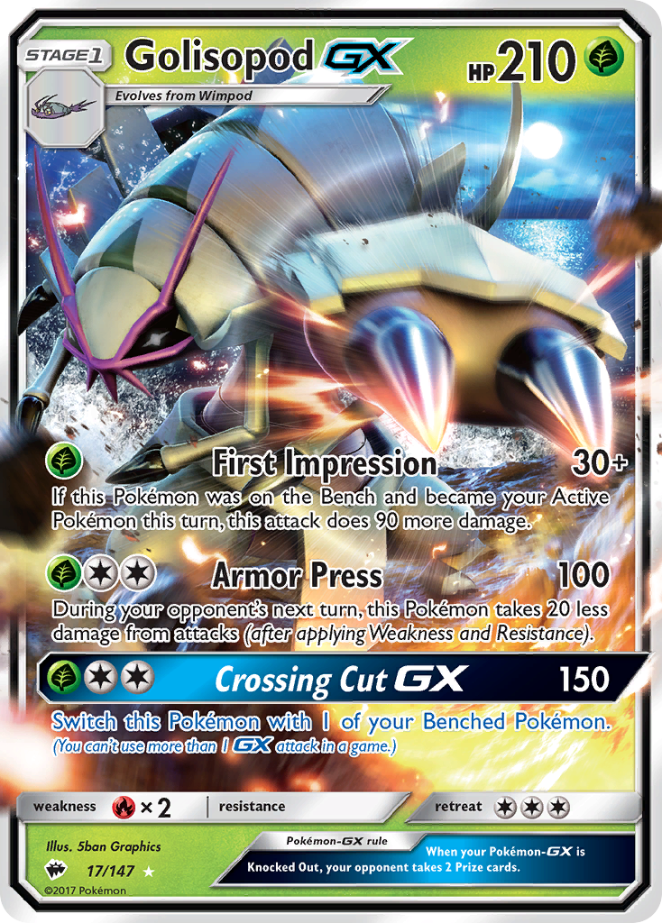 Golisopod-GX — Burning Shadows #017 / 147