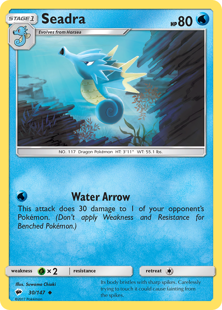 Seadra — Burning Shadows #030 / 147