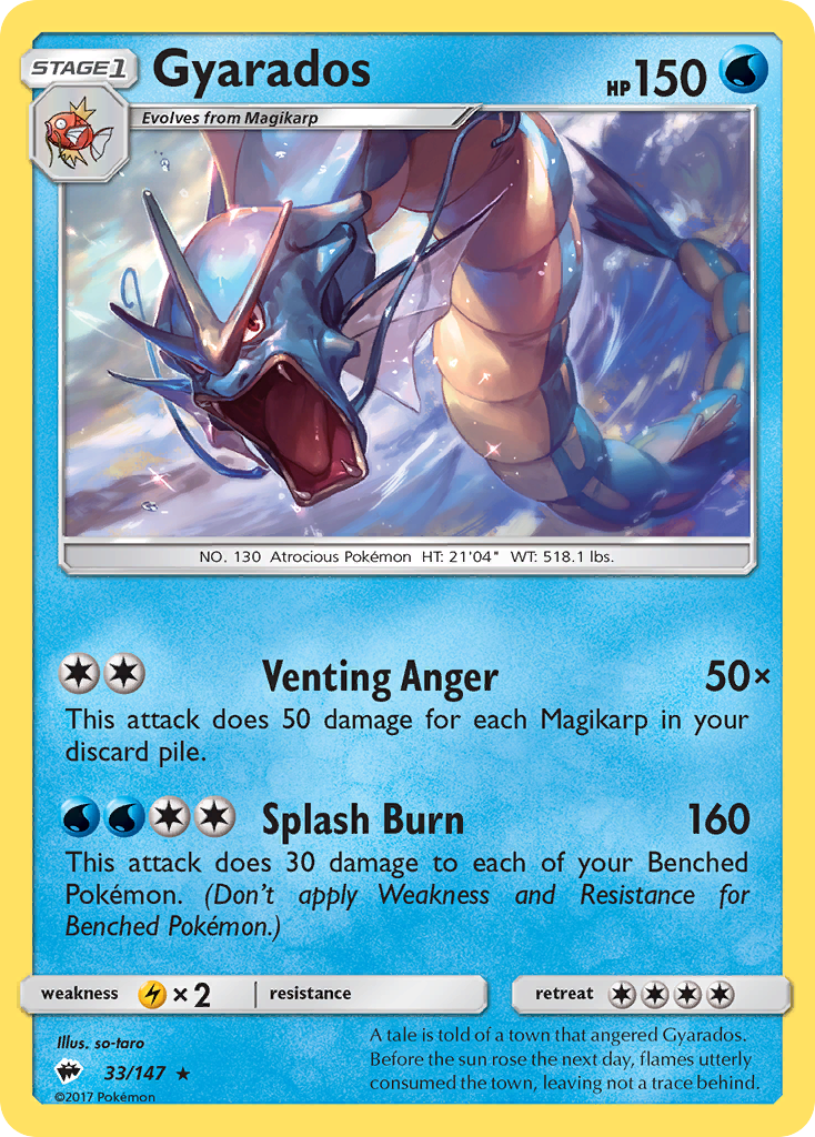 Gyarados — Burning Shadows #033 / 147