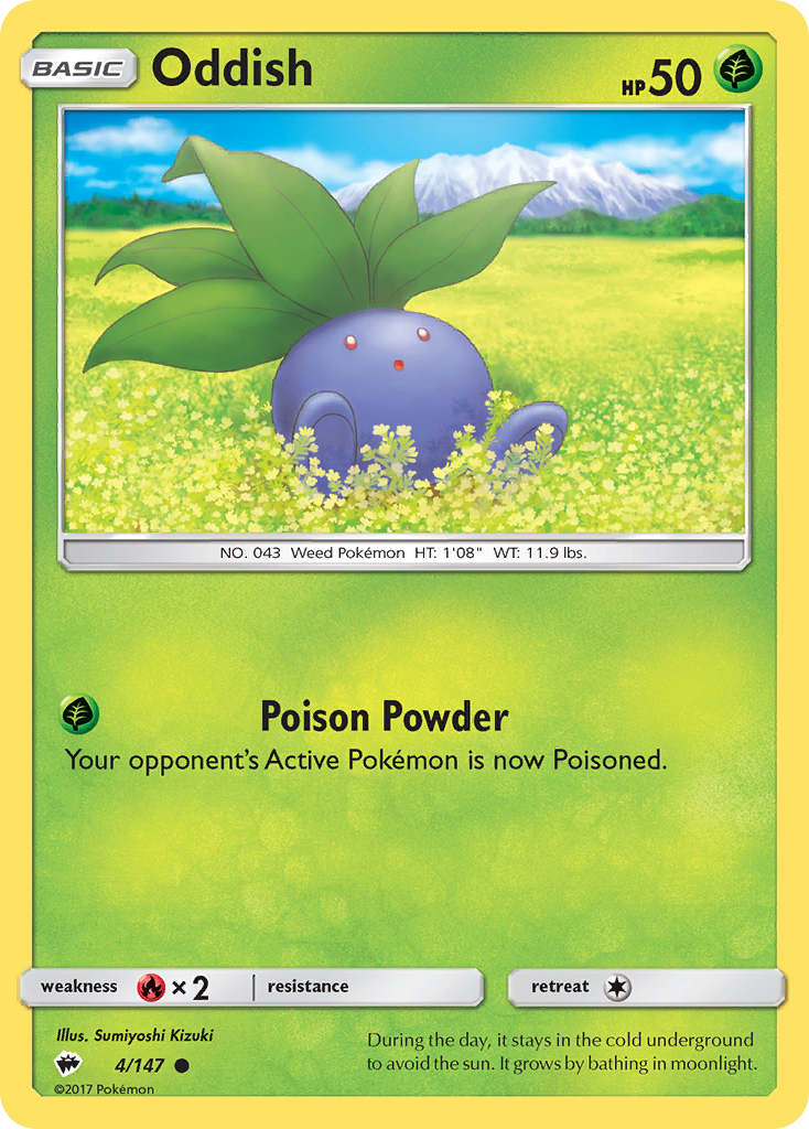 Oddish — Burning Shadows #004 / 147