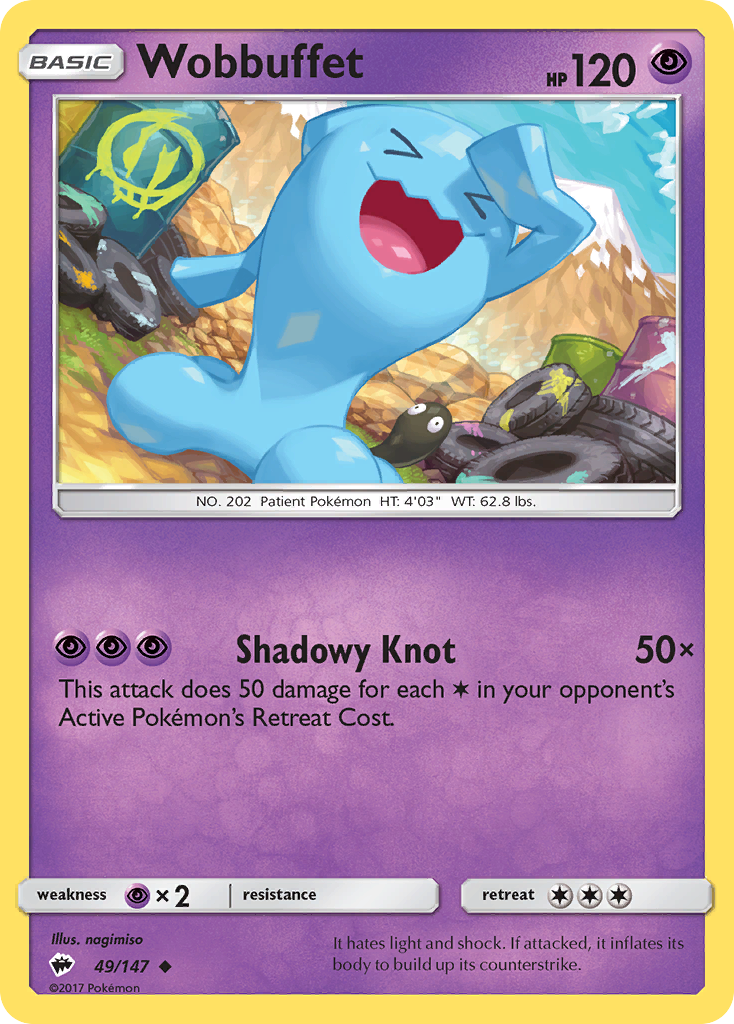 Wobbuffet — Burning Shadows #049 / 147
