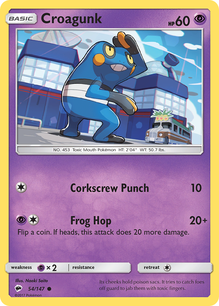 Croagunk — Burning Shadows #054 / 147