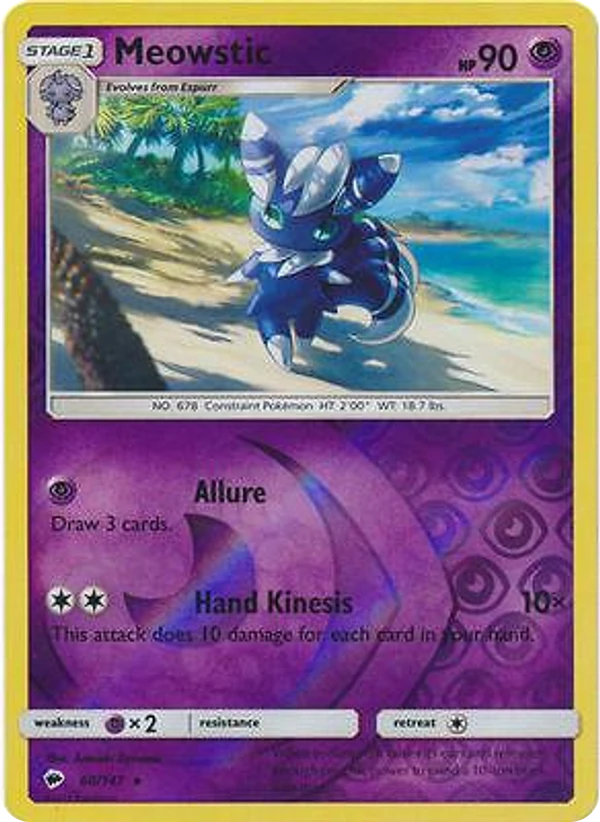Meowstic — Burning Shadows #060 / 147