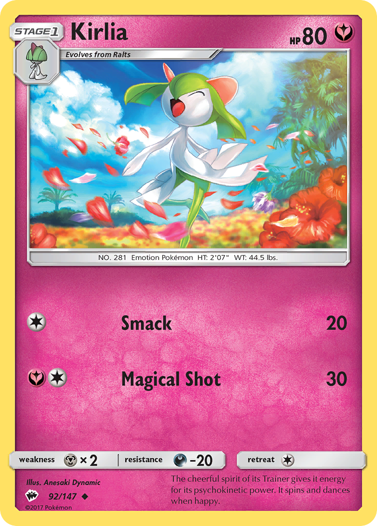 Kirlia — Burning Shadows #092 / 147
