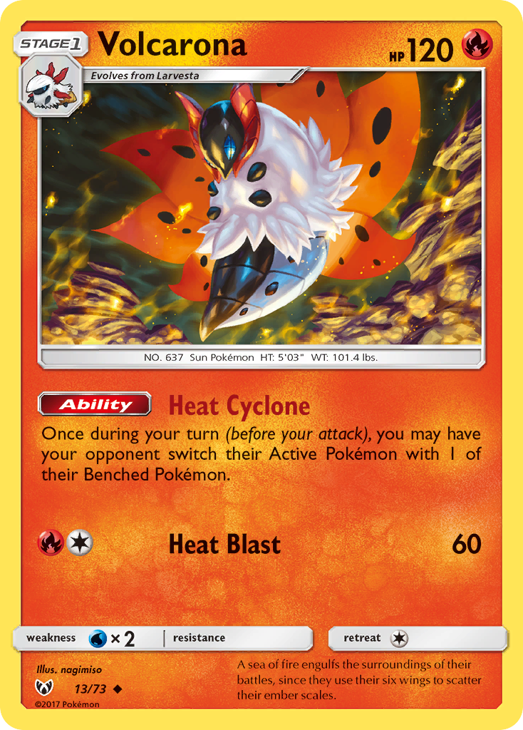 Volcarona — Shining Legends #013 / 73