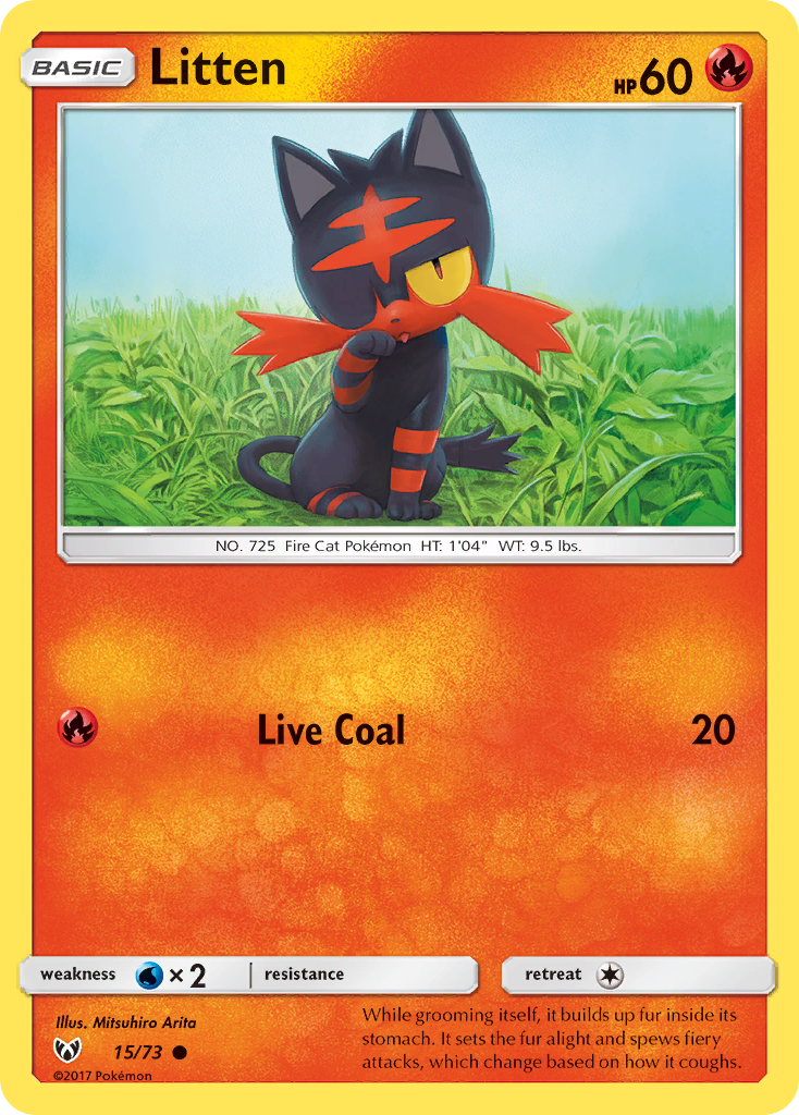 Litten — Shining Legends #015 / 73