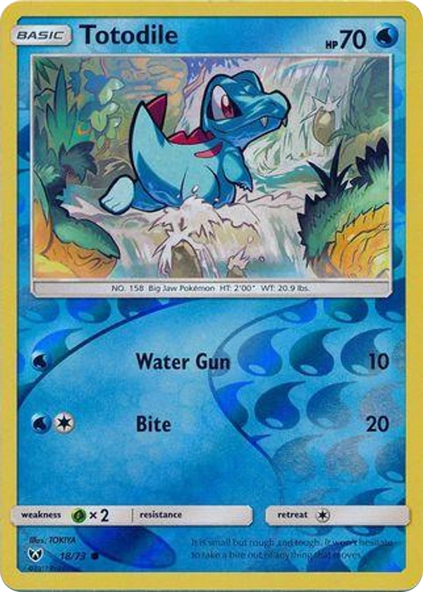 Totodile — Shining Legends #018 / 73