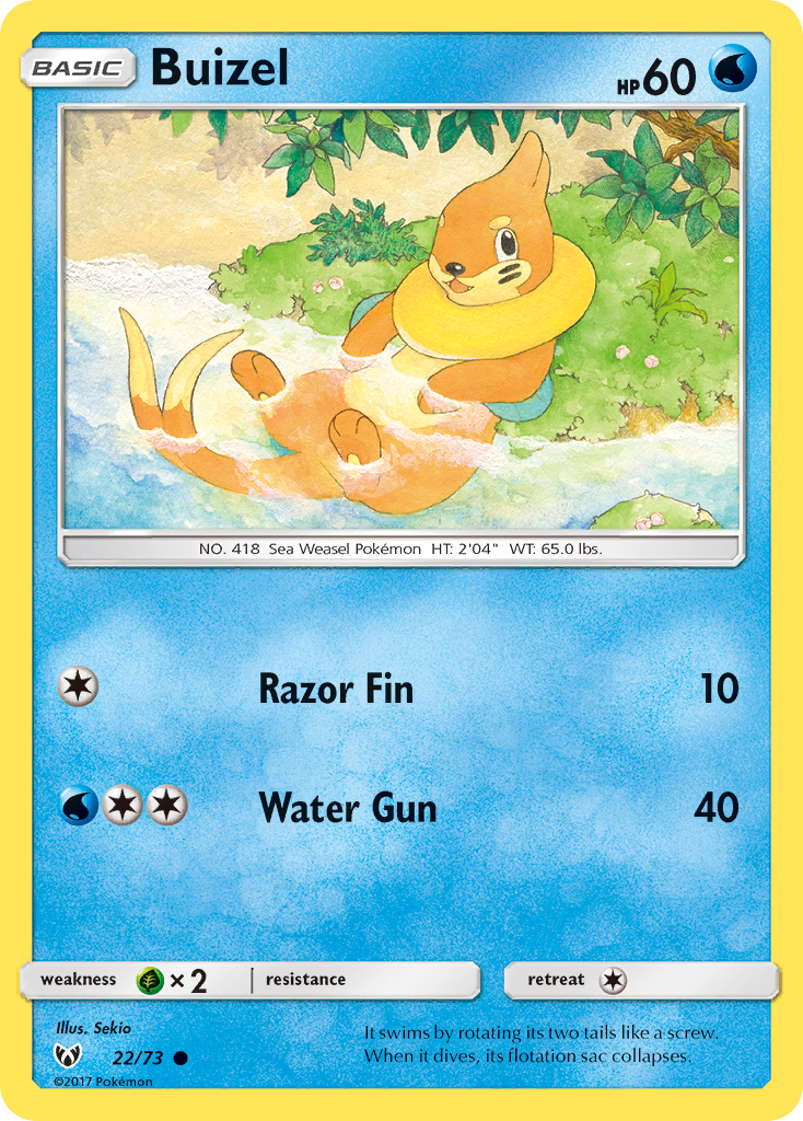 Buizel — Shining Legends #022 / 73