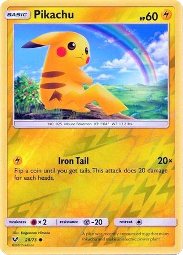 Pikachu — Shining Legends #028 / 73
