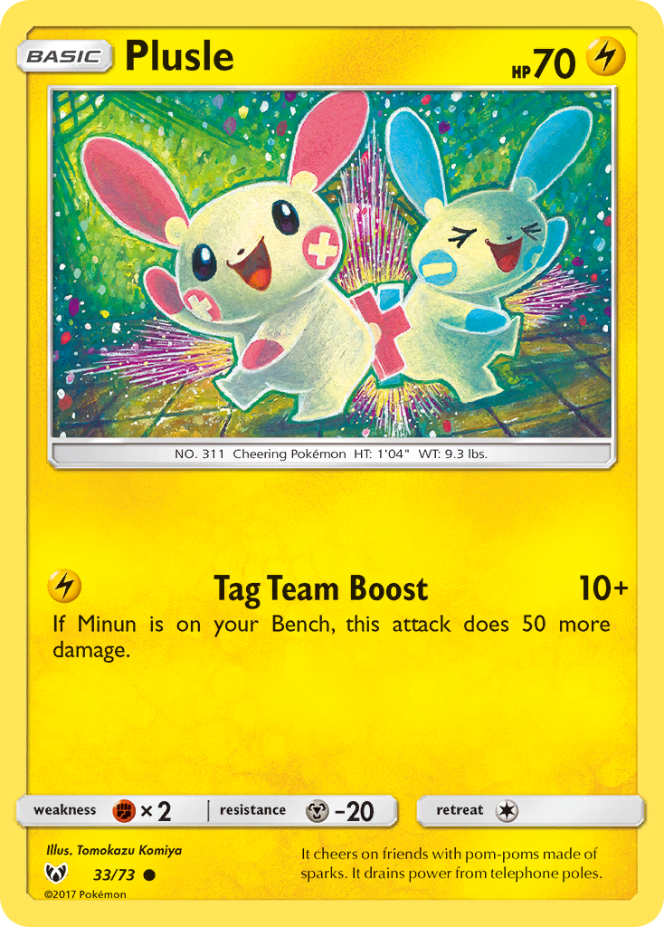 Plusle — Shining Legends #033 / 73