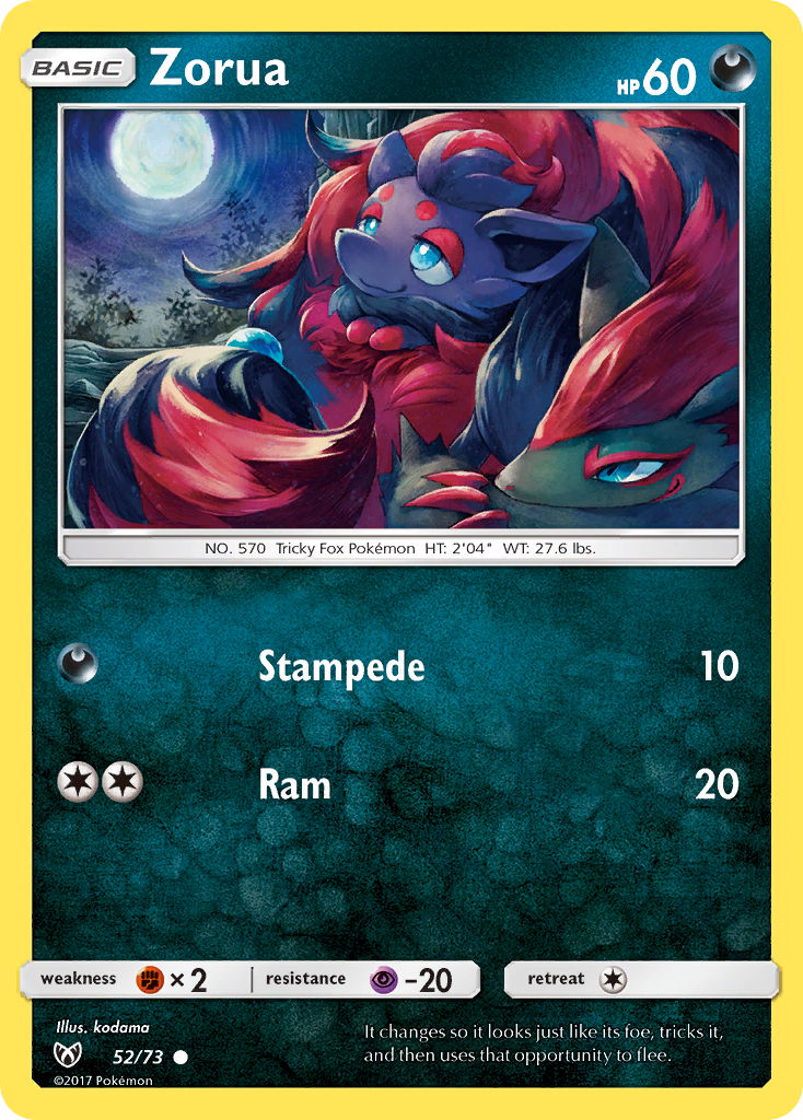 Zorua — Shining Legends #052 / 73