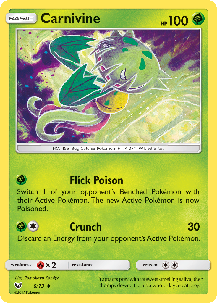 Carnivine — Shining Legends #006 / 73