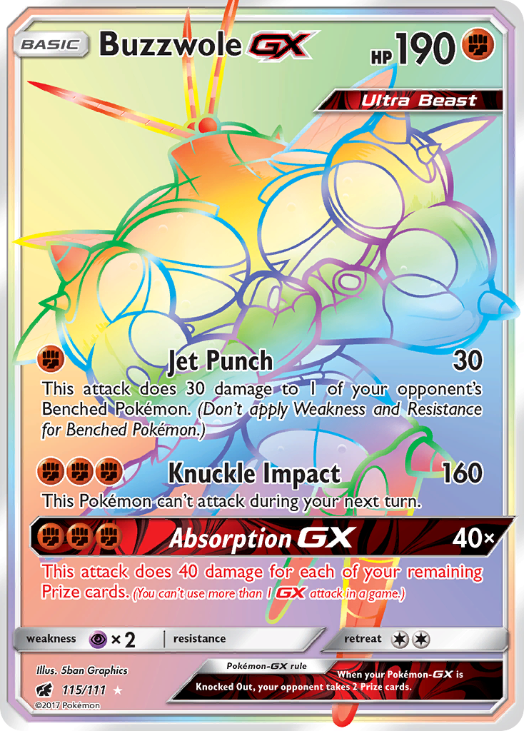 Buzzwole-GX — Crimson Invasion #115 / 111