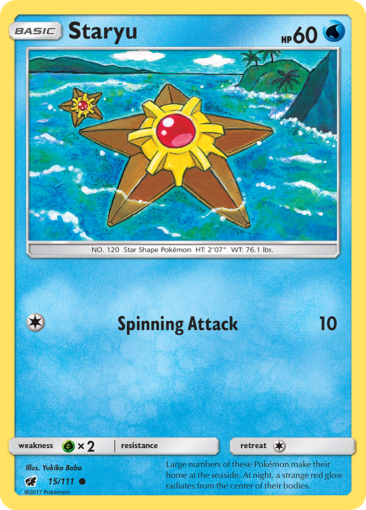 Staryu — Crimson Invasion #015 / 111